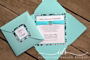 Enclosure Square Custom Wedding Invitations