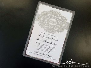 Laser Cut with Belly Band Custom Wedding Invitations from IDS