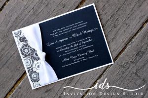 Pocket Cards (landscape and square) Custom Wedding Invitatio