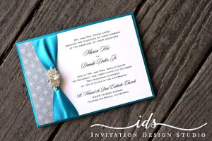 Pocket Cards (landscape and square) Custom Wedding Invitatio