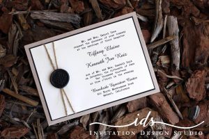 Pocket Cards (landscape and square) Custom Wedding Invitation