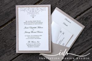 Pocket Cards (portrait) Custom Wedding Invitation