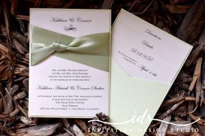 Pocket Cards (portrait) Custom Wedding Invitation