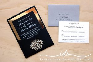 Pocket Cards (portrait) Custom Wedding Invitation