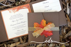 Pocket Folds (square) Custom Wedding Invitation