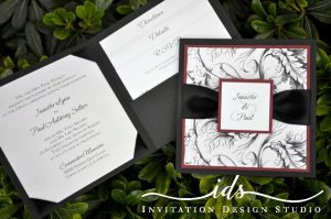 Pocket Folds (square) Custom Wedding Invitation