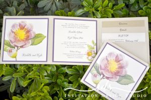 Z-Fold Custom Wedding Invitation